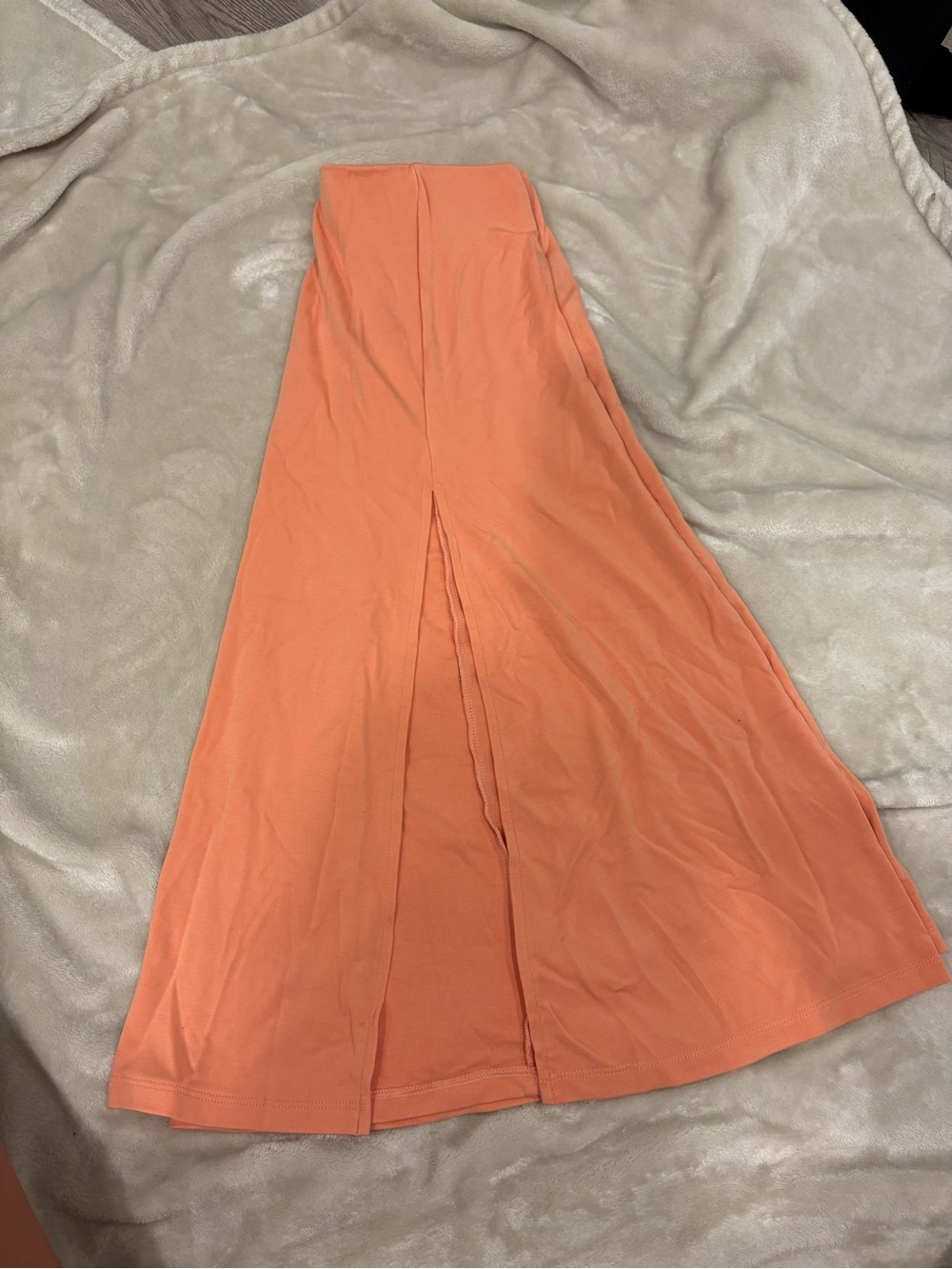 Wilfred Coral Maxi Skirt with Center Front Slit